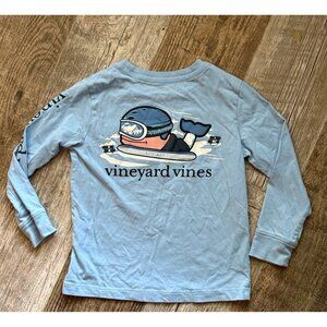 Toddlers 3T vineyard vines snowboarding whale long sleeve t shirt